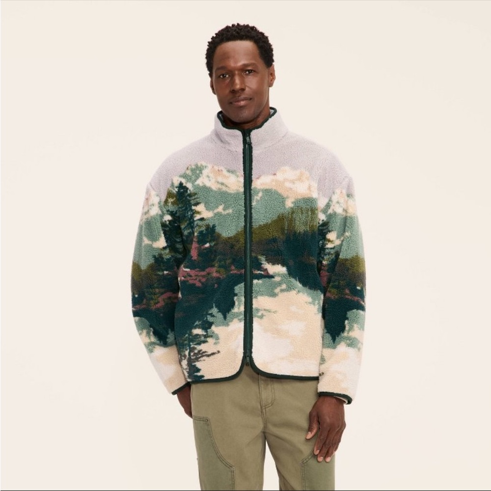 NWT Woolrich x Target Landscape Fleece Jacket - Picture 3 of 4